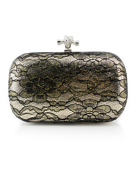 Gothic Metallic Lace Woman's Evening Bag