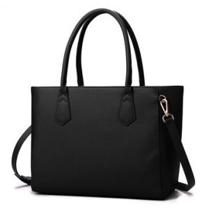 Women Casual Shopping Multifunction Handbag Solid Shoulder Bag - Image 16