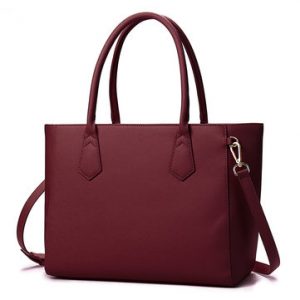 Women Casual Shopping Multifunction Handbag Solid Shoulder Bag - Image 17