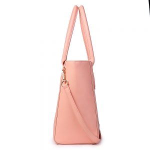Women Casual Shopping Multifunction Handbag Solid Shoulder Bag - Image 7