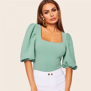 Women Half Sleeve Elegant Workwear T-shirt - Image 5