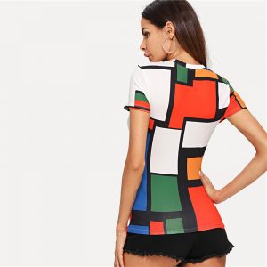 Women Raglan Sleeve Slim Fit Pullovers T-shirt - Image 2