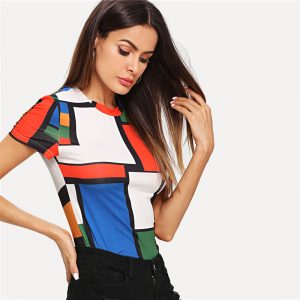 Women Raglan Sleeve Slim Fit Pullovers T-shirt