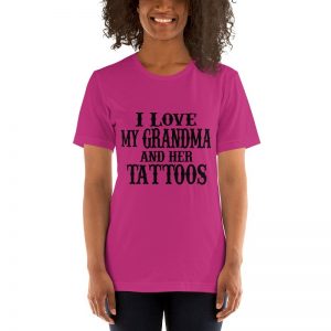 I love my Grandma and her tattos short sleeve t-shirt - Image 6