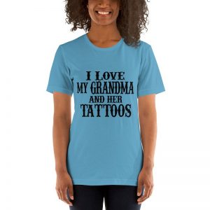 I love my Grandma and her tattos short sleeve t-shirt - Image 9