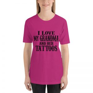 I love my Grandma and her tattos short sleeve t-shirt