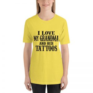 I love my Grandma and her tattos short sleeve t-shirt - Image 5