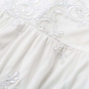 Elegant Embroidery Lace Midi Dress - Image 10