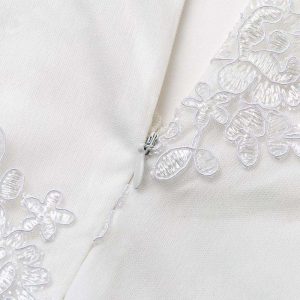 Elegant Embroidery Lace Midi Dress - Image 13