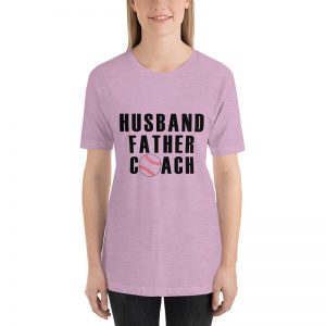 Husband father coach-baseball short sleeve t-shirt - Image 2