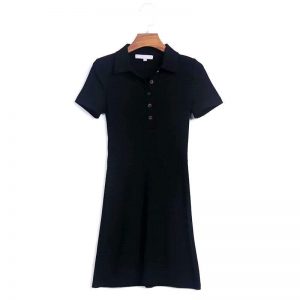 Knitted Short Dress Sweater Dress - Image 6