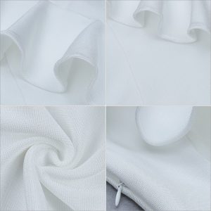 Women Bandage Sexy One Shoulder Evening Party Bodycon Club Dress - Image 6