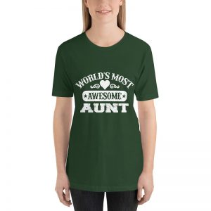 World's most awesome aunt short sleeve t-shirt - Image 2