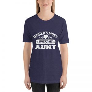 World's most awesome aunt short sleeve t-shirt - Image 3