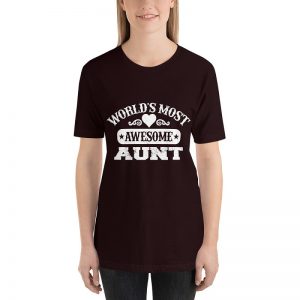 World's most awesome aunt short sleeve t-shirt - Image 5