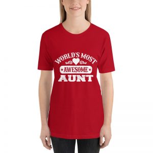 World's most awesome aunt short sleeve t-shirt - Image 6