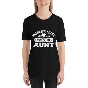 World's most awesome aunt short sleeve t-shirt