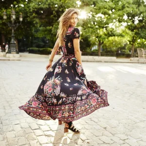 Boho Short Maxi Dress Evening Party Beach Dresses Sundress - Image 2