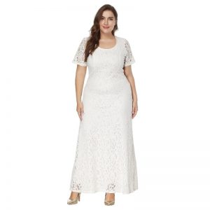 Elegant plus size evening party maxi long Dress