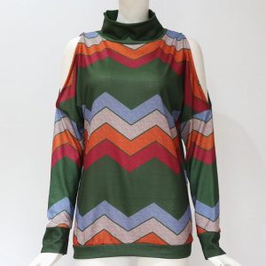 Striped Loose Casual Sweater Ladies Jumpers Top - Image 13