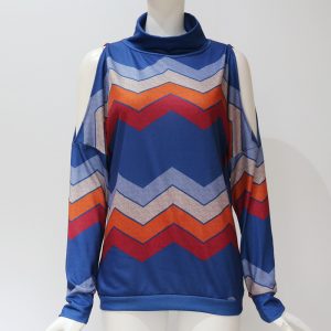 Striped Loose Casual Sweater Ladies Jumpers Top - Image 5