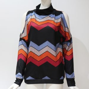 Striped Loose Casual Sweater Ladies Jumpers Top - Image 7