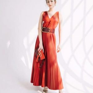 Elegant Designer Runway Sexy Long Dress