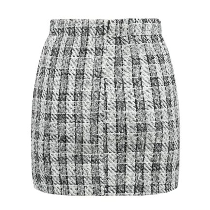 Plaid tweed Casual street wear office ladies Skirt - Power Day Sale