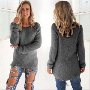 Long Sleeve Loose Fitting Sweater - Image 5