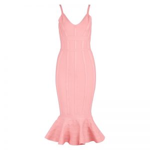 Sexy Mid-Calf Fishtail Club Party Dress