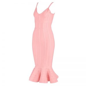 Sexy Mid-Calf Fishtail Club Party Dress - Image 3