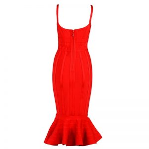 Sexy Mid-Calf Fishtail Club Party Dress - Image 5