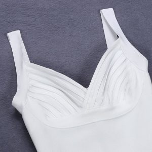 Sexy Spaghetti Strap Knitted Party Dress - Image 2
