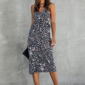 Sexy Elegant Sleeveless Spaghetti Strap Backless Party Dress - Image 9