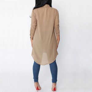 Sexy Loose Irregular Leisure  Chiffon Shirts - Image 10