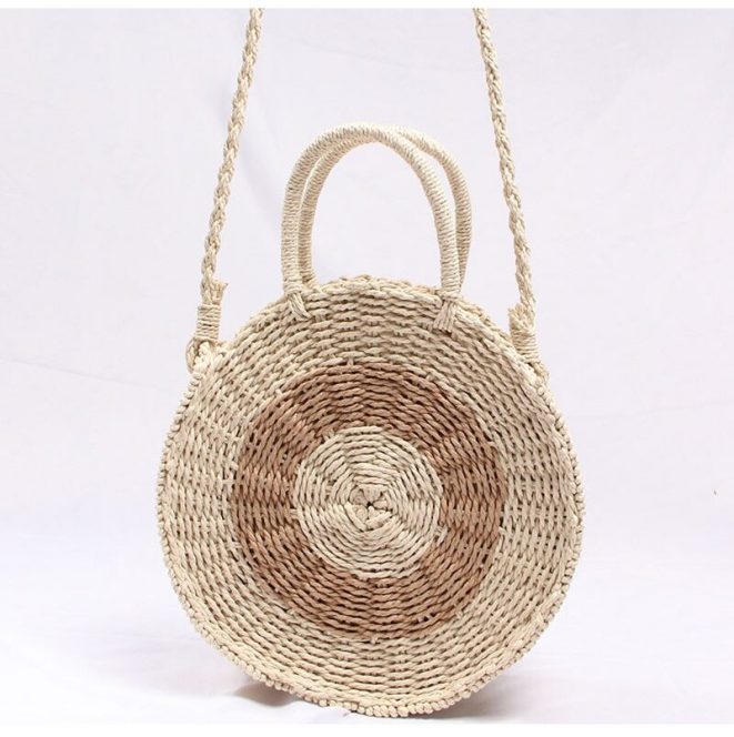 Fresh Rattan Woven Straw Rope Knitted Beach Bag - Power Day Sale