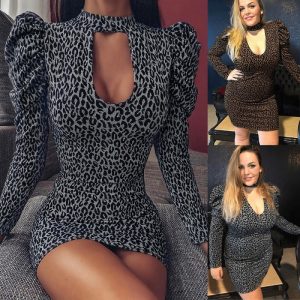 Sexy Velvet Floral Print Elegant Mini Party Dresses - Image 9