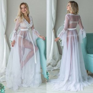 Sexy V-Neck Bikini Cover-ups Long Dress - Image 3