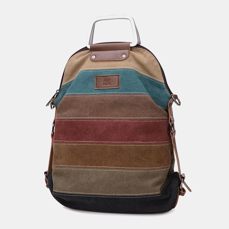 Casual Canvas Multi-carry Crossbody Bag Backpack