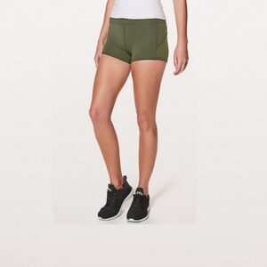 High Waist Solid Sport Workout Shorts - Image 2