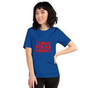 I love Polka Unisex Short Sleeve T-Shirts - Image 5