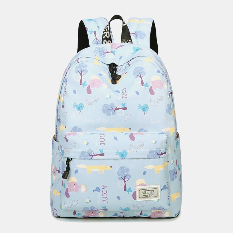 Large Capacity Waterproof Print School Backpack