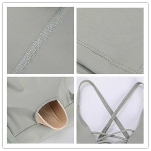 Sexy Plain Fitness Workout Crop Tops - Image 6