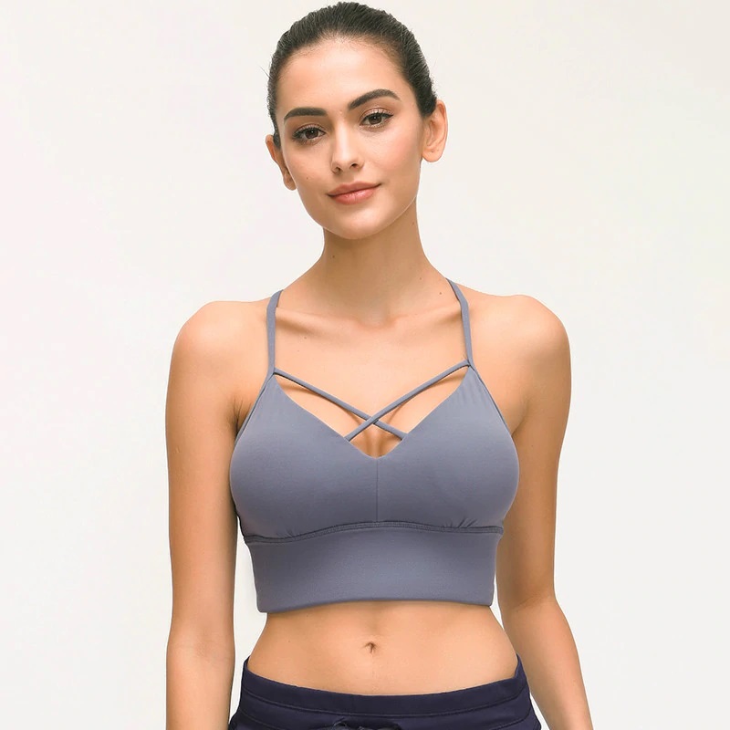 Soft Naked-feel Fabric Yoga Fitness Crop Tops