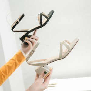 Cross Strap Office Open Toe Sandals - Image 5