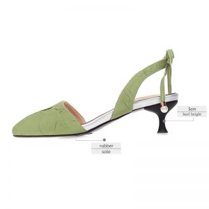 Fashion Pointed Toe Low Heel Sandal - Image 4