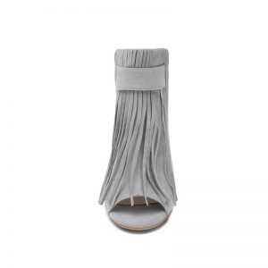 Gladiator Sexy Peep Toe Slingback Tassel Sandals - Image 3