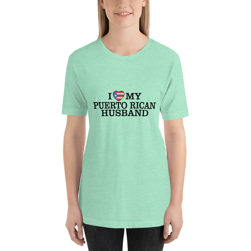 I Love My Puerto Rican Husband Unisex Premium T-Shirt