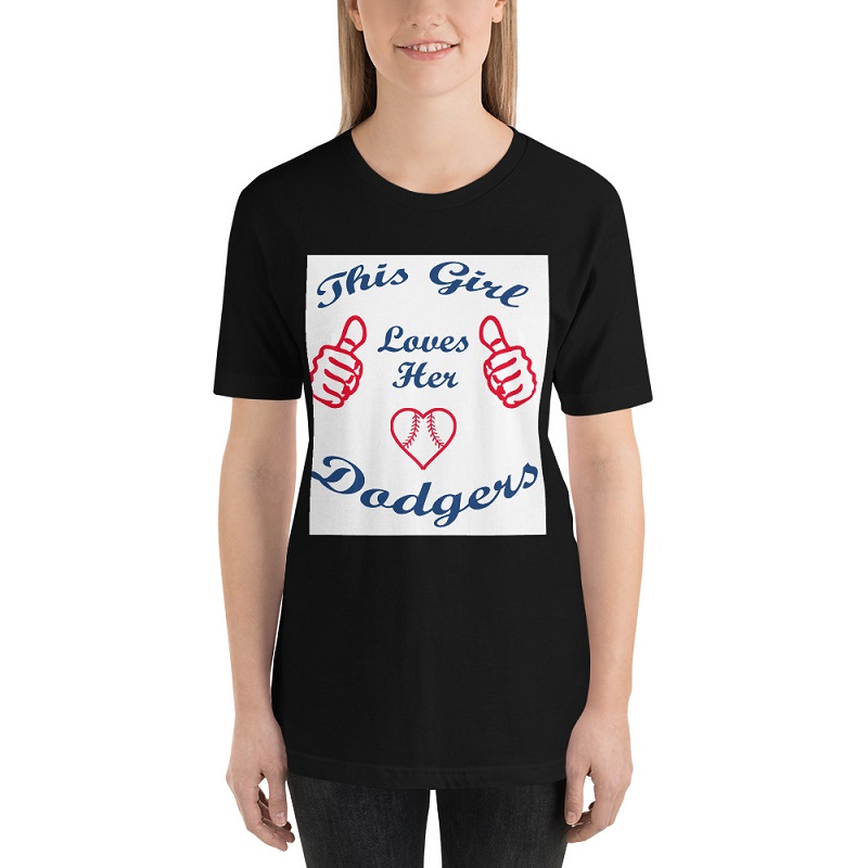 This Girl Loves Her Dodgers Unisex Premium T-Shirt