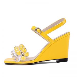 Wedges High Heels Crystal Fashion Sandals - Image 3
